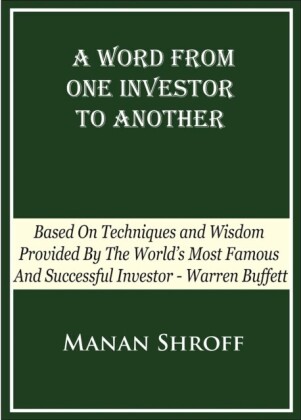 Word From One Investor To Another