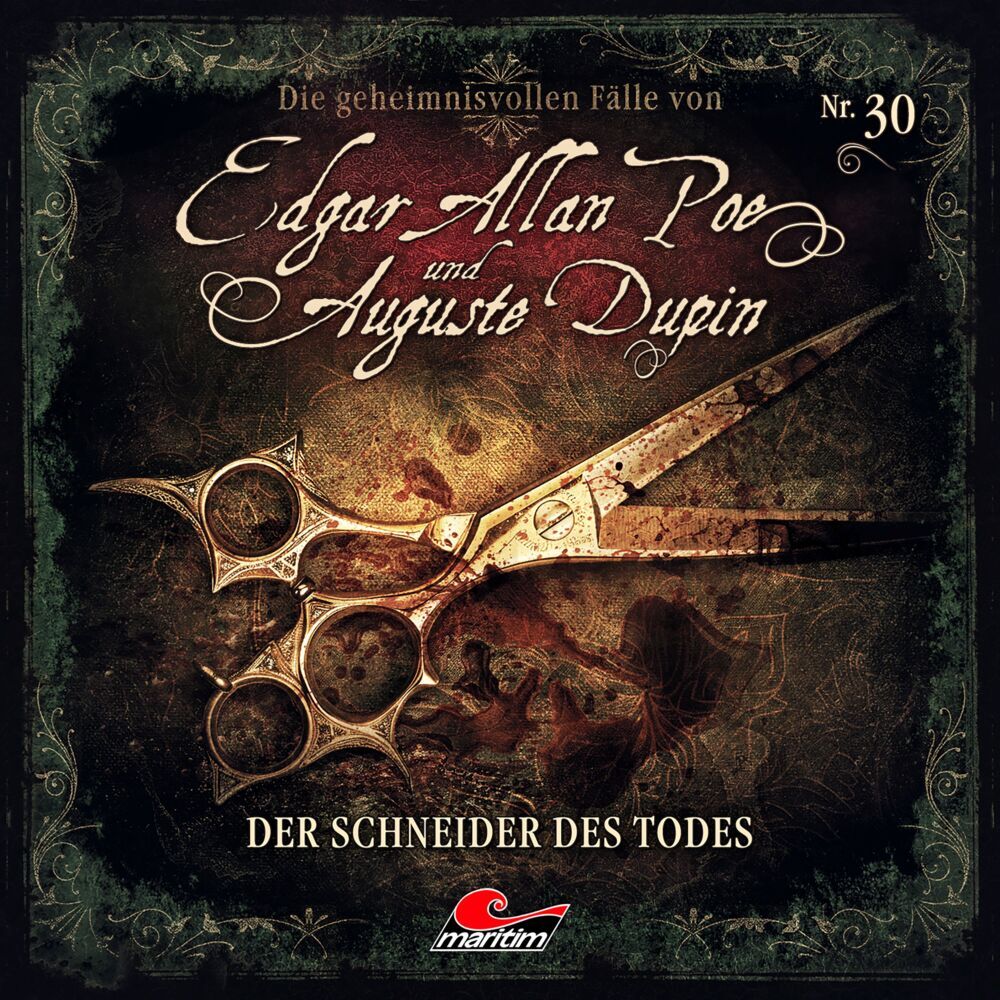 Die geheimnisvollen Fälle von Edgar Allan Poe und Auguste Dupin - Der Schneider des Todes, 1 Audio-CD main product photo