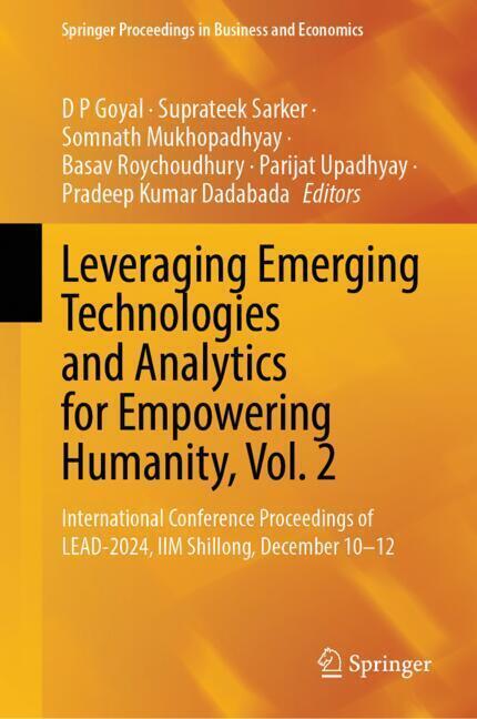 Leveraging Emerging Technologies and Analytics for Empowering Humanity, Vol. 2 main product photo