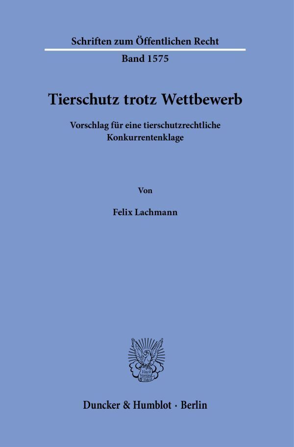 Tierschutz trotz Wettbewerb main product photo