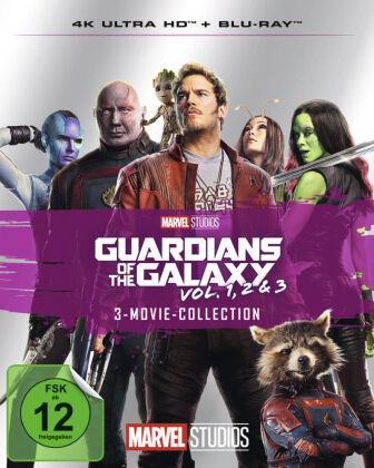 Guardians of the Galaxy 3-Movie-Collection, 3 4K UHD-Blu-ray + 3 Blu-ray
