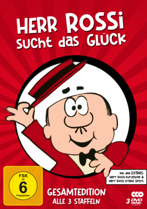 Herr Rossi sucht das Glück - Gesamtedition: Alle 3 Staffeln plus Extras, Staffel.1-3, 3 DVD