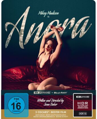 Anora - Limitiertes SteelBook (4K), 1 UHD Blu-ray + 1 Blu-ray