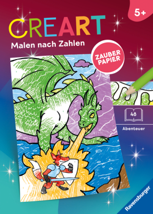 CreArt Malen nach Zahlen ab 5 - Zauberpapier: Abenteuer