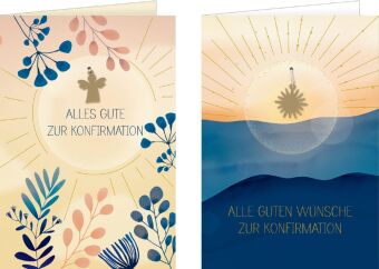Grußkarten-Set - Alle guten Wünsche zur Konfirmation / Alles Gute zur Konfirmation