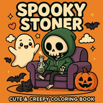 Spooky Stoner - Cute & Creepy Coloring Fun