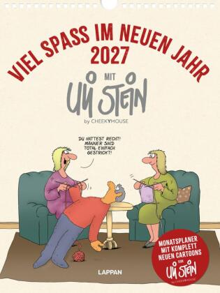 Viel Spaß im neuen Jahr 2027 mit Uli Stein: Monatsplaner mit ...