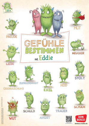 Das große Gefühle-Bestimmungsposter mit Eddie, dem Gefühlem...