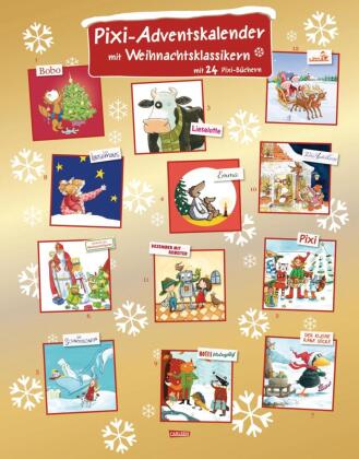 Pixi Adventskalender GOLD 2026, m. 5 Buch, 19 Teile