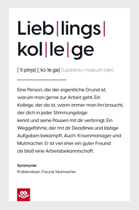 Lieblingskollege Notizbuch: Die wahre Definition