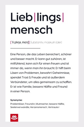 Lieblingsmensch Notizbuch: Die Definition einer besonderen Verbundenheit