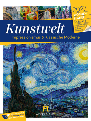 Kunstwelt Wochenplaner Kalender 2027 | Impressionismus und Kla...