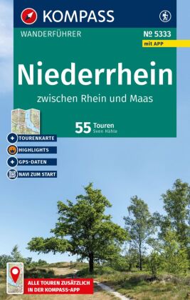 KOMPASS Wanderführer Niederrhein, zwischen Rhein und Maas, 55...