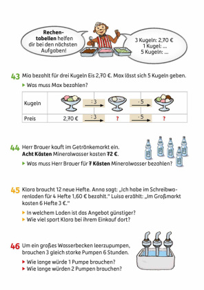 Mathe 4. Klasse Übungsheft - Textaufgaben