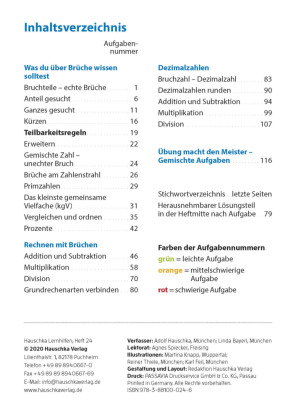 Bruchrechnen ab 6. Klasse
