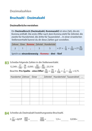 Bruchrechnen ab 6. Klasse
