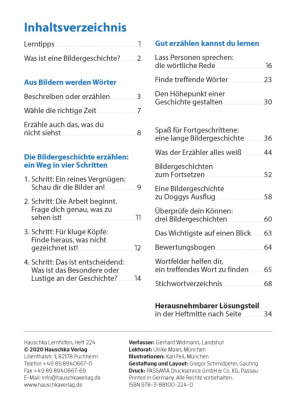 Deutsch 4./5. Klasse Übungsheft - Bildergeschichte