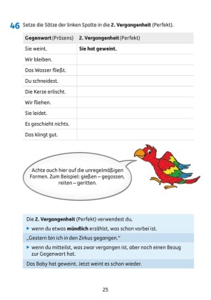Deutsch 4. Klasse Übungsheft - Grammatik