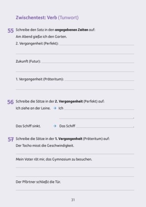 Deutsch 4. Klasse Übungsheft - Grammatik
