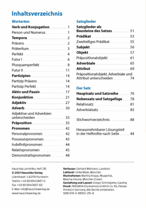 Grammatik 5.-7. Klasse, A5-Heft