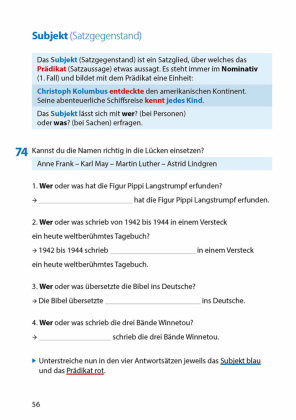 Grammatik 5.-7. Klasse, A5-Heft