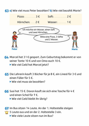 Mathe 2. Klasse Übungsheft - Textaufgaben
