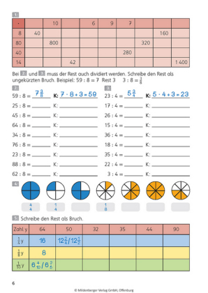 Das Übungsheft Mathematik Klasse 6