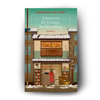 Schnee vor der Freitagsbuchhandlung