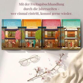 Schnee vor der Freitagsbuchhandlung