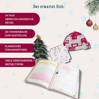 O Rätselbaum! - 3D-Adventskalender zum Aufstellen und Aufklappen