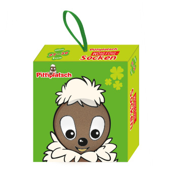 TRÖTSCH - Unser Sandmännchen Pittiplatsch Kindersocken Größe 27 bis 30