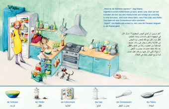 In der Küche (Deutsch-Arabisch)