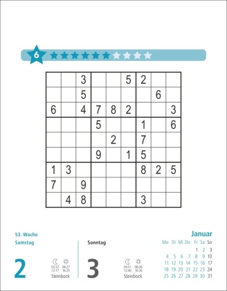 Stefan Heine Sudoku mittel bis schwierig Tagesabreißkalender 2027