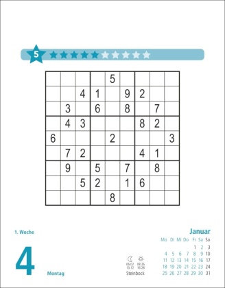 Stefan Heine Sudoku mittel bis schwierig Tagesabreißkalender 2027