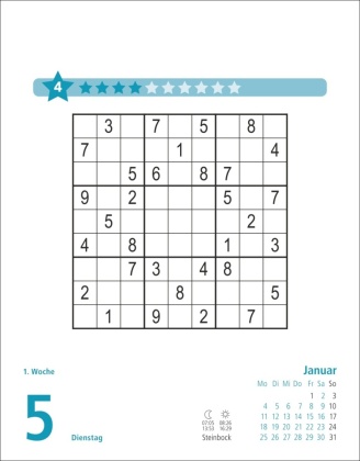Stefan Heine Sudoku mittel bis schwierig Tagesabreißkalender 2027