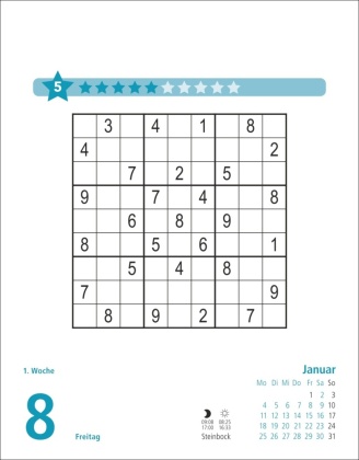 Stefan Heine Sudoku mittel bis schwierig Tagesabreißkalender 2027