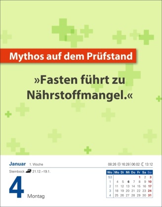 Die Ernährungs-Docs - Gesund durch das Jahr Tagesabreißkalender 2027