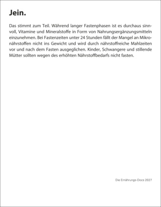 Die Ernährungs-Docs - Gesund durch das Jahr Tagesabreißkalender 2027