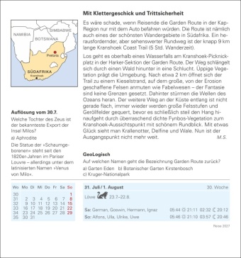 Reise Tagesabreißkalender 2027 - Kulturkalender - Städte, Menschen, Landschaften