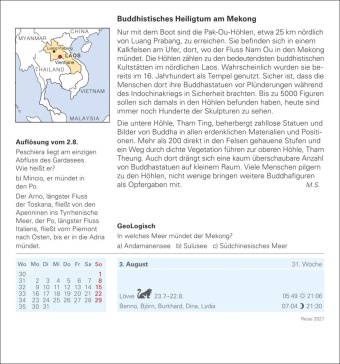 Reise Tagesabreißkalender 2027 - Kulturkalender - Städte, Menschen, Landschaften