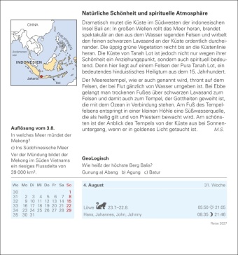 Reise Tagesabreißkalender 2027 - Kulturkalender - Städte, Menschen, Landschaften
