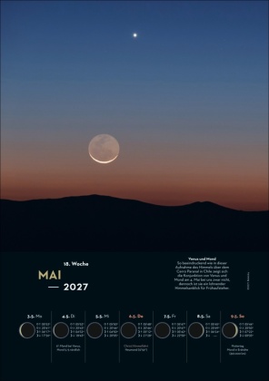 KOSMOS Himmelsjahr Wochen-Kulturkalender 2027 - Der Wandkalender für jede Woche