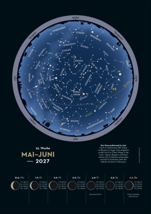 KOSMOS Himmelsjahr Wochen-Kulturkalender 2027 - Der Wandkalender für jede Woche