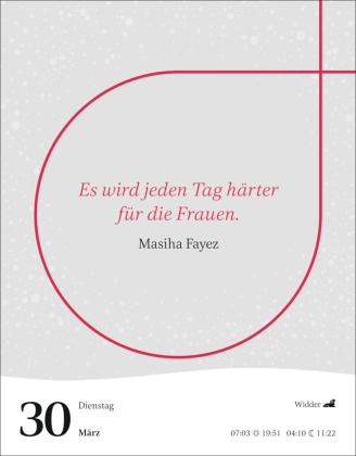Starke Worte von starken Frauen Tagesabreißkalender 2027