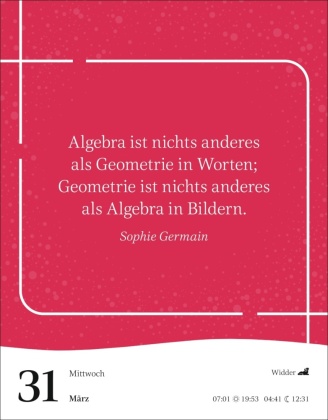 Starke Worte von starken Frauen Tagesabreißkalender 2027