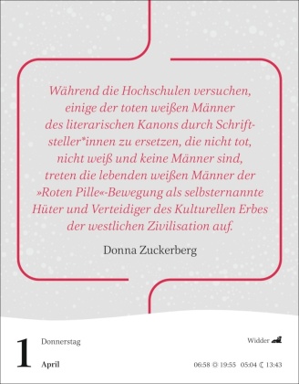 Starke Worte von starken Frauen Tagesabreißkalender 2027