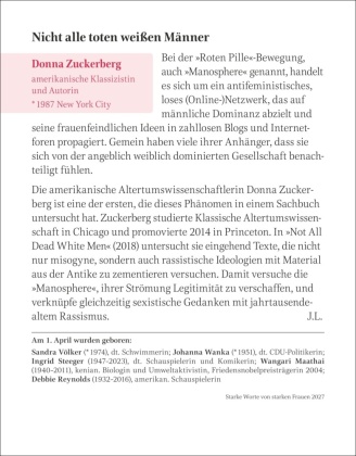 Starke Worte von starken Frauen Tagesabreißkalender 2027