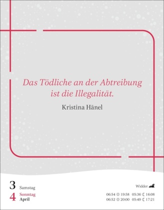 Starke Worte von starken Frauen Tagesabreißkalender 2027