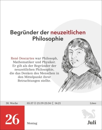 Der Philosophie-Kalender Tagesabreißkalender 2027