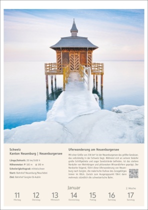 Wanderlust Wochen-Kulturkalender 2027 - 53 Touren von der Küste bis zu den Alpen